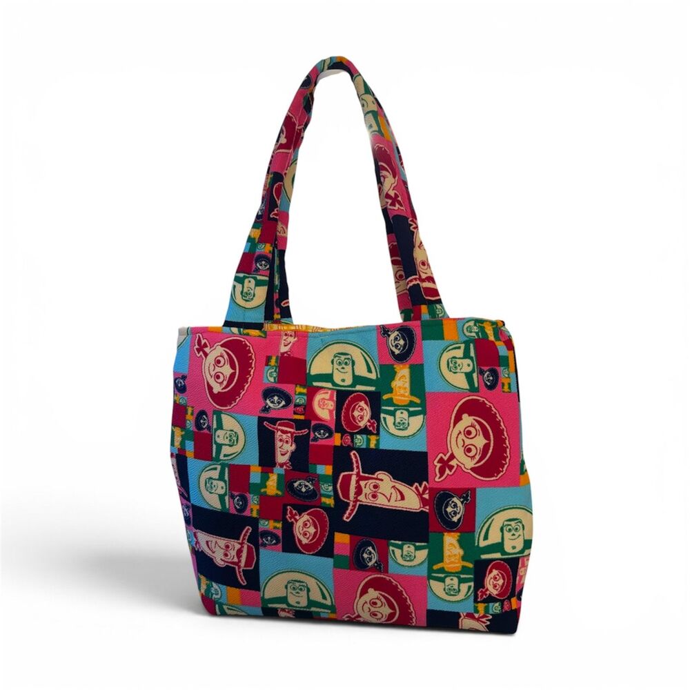 Toy Story Inspired Upcycled Tote Bag | Handmade Recycled Fabric Tote